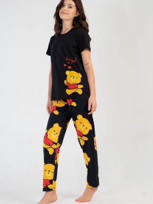 Woman Supreme Yellow Bear Pyjama Set Woman Supreme Yellow Bear Pyjama Set