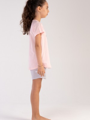 Kids' Girl Big Age Good Morning Short Set Kids' Girl Big Age Good Morning Short Set