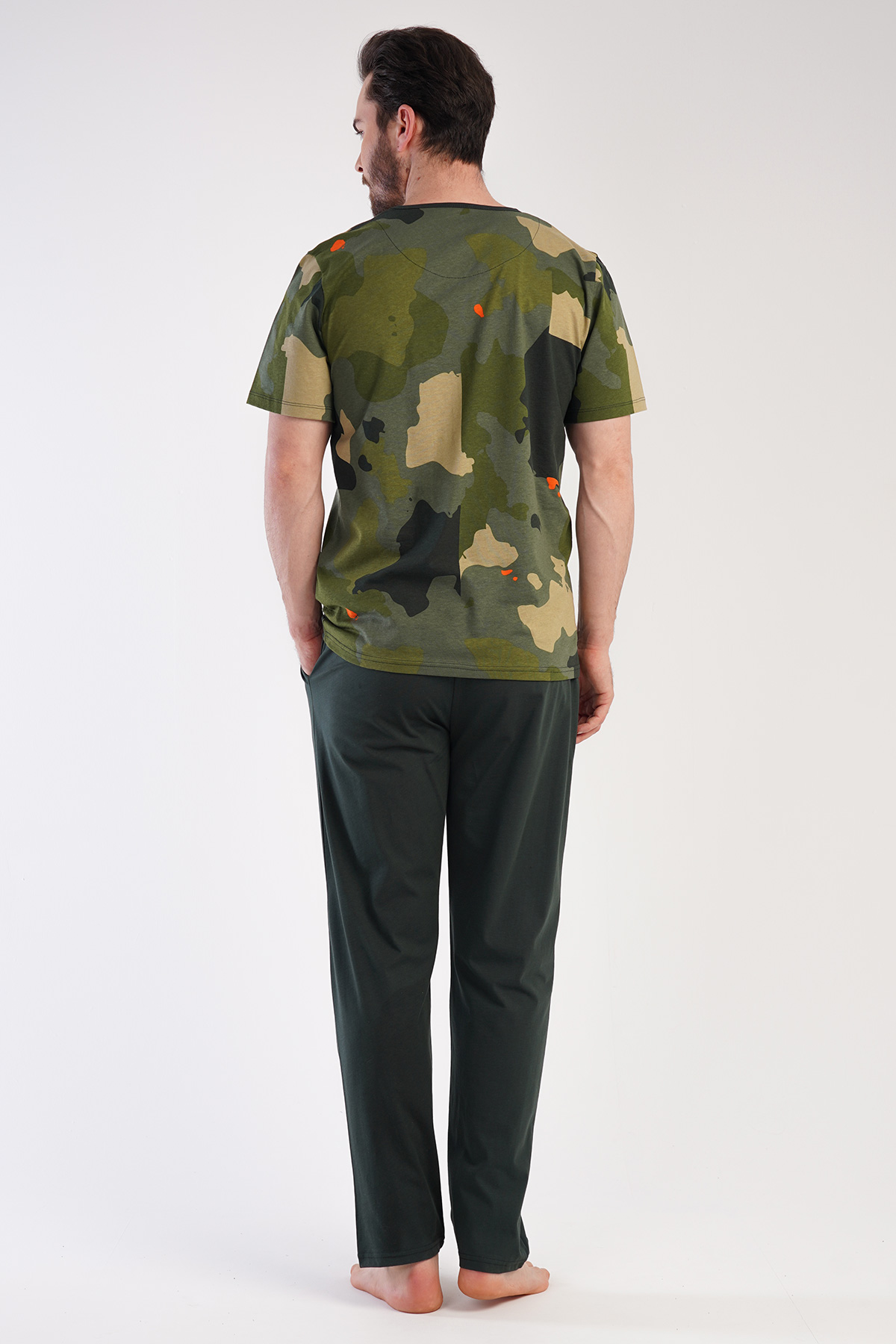 Man Big Size Camouflage Up Pyjama Set Man Big Size Camouflage Up Pyjama Set