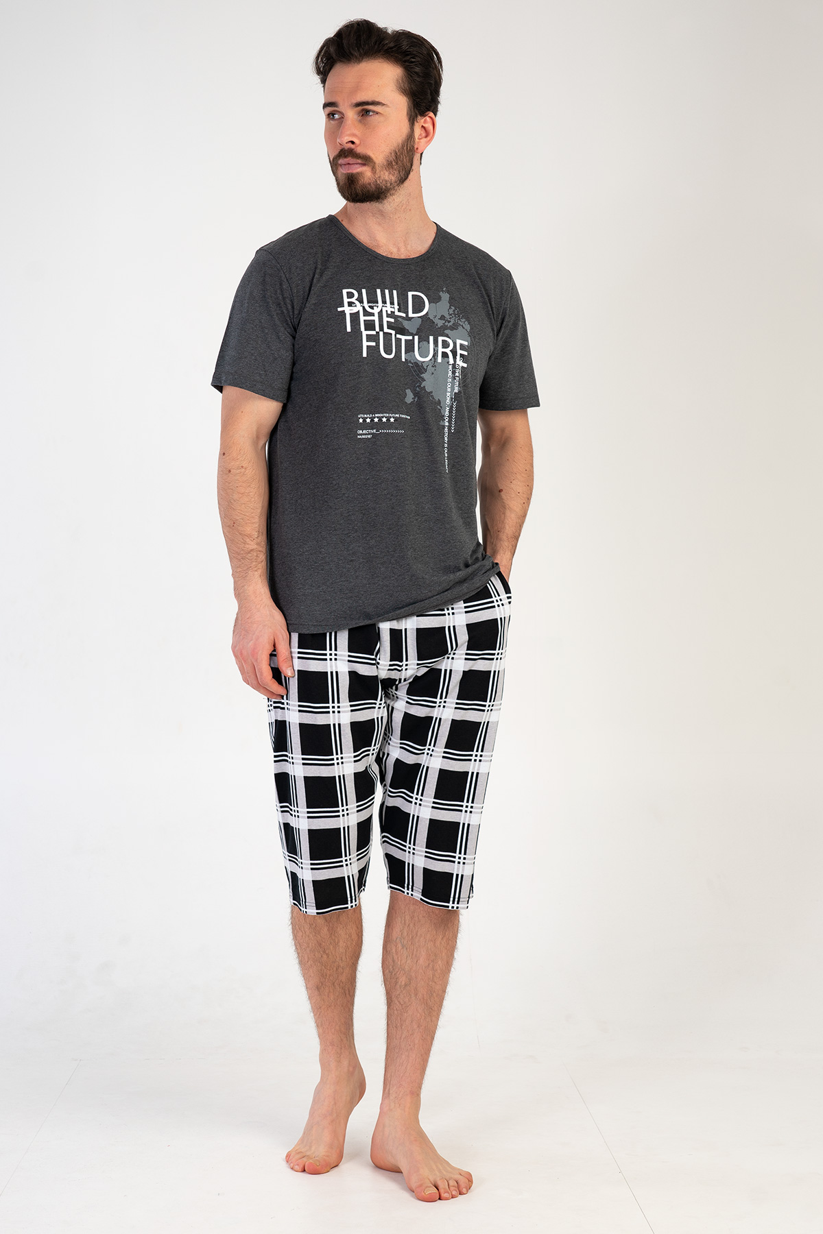 Man Big Size Future Capri Set Man Big Size Future Capri Set