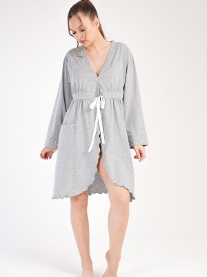 Woman Supreme Polka Dot Detail Pregnant Dressing Gown Woman Supreme Polka Dot Detail Pregnant Dressing Gown
