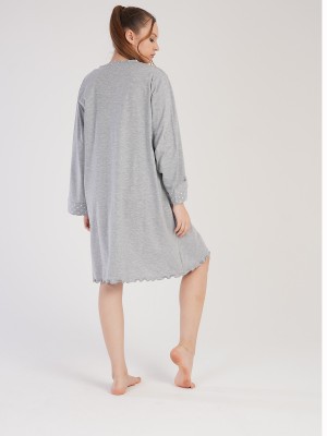 Woman Supreme Polka Dot Detail Pregnant Dressing Gown Woman Supreme Polka Dot Detail Pregnant Dressing Gown