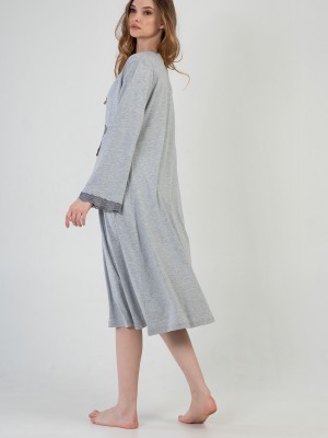 Woman Supreme Lace Detail Dressing Gown Set Woman Supreme Lace Detail Dressing Gown Set