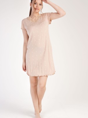 Woman Beige Viscon Tunic Woman Beige Viscon Tunic