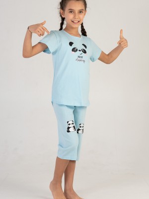 Kids' Girl Cool Blue Capri Set Kids' Girl Cool Blue Capri Set