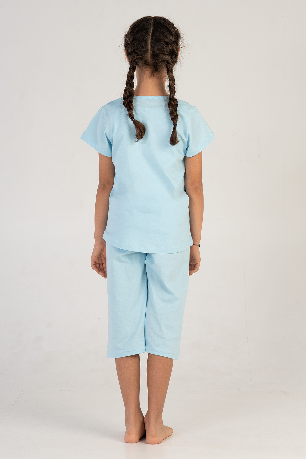 Kids' Girl Cool Blue Capri Set Kids' Girl Cool Blue Capri Set