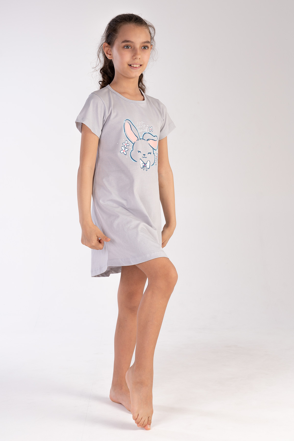 Kids' Girl Big Age Gray Tunic Kids' Girl Big Age Gray Tunic
