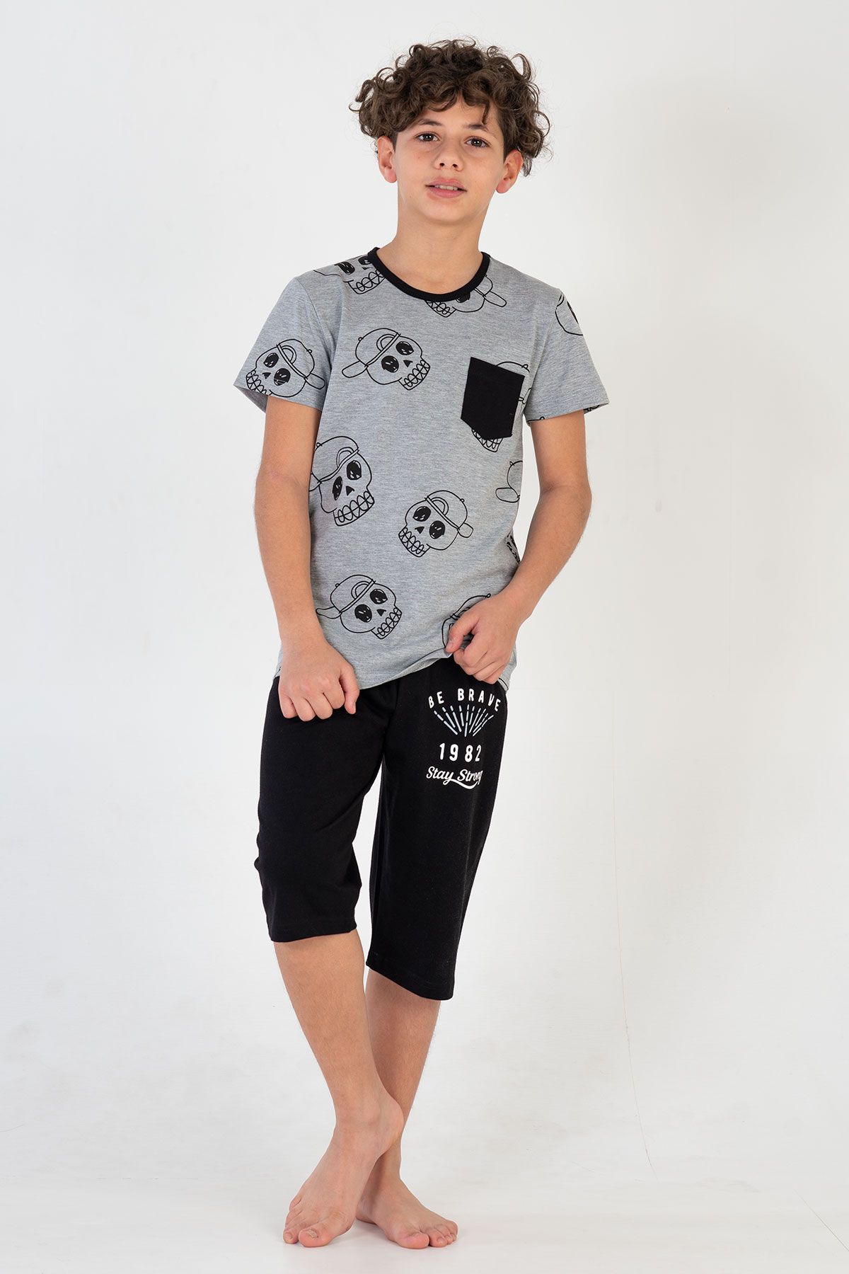 Kids' Boy Stay Strong Capri Set Kids' Boy Stay Strong Capri Set