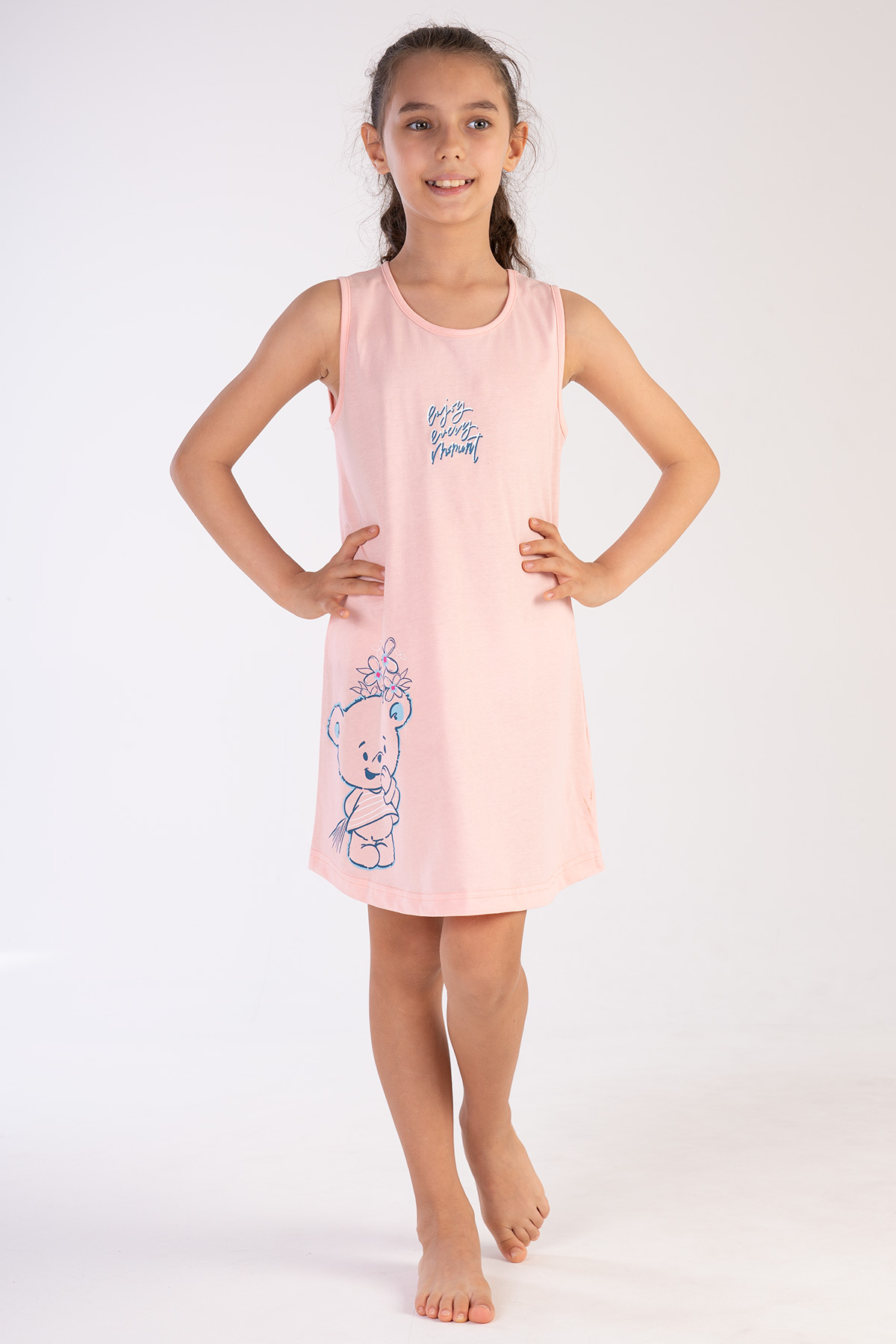 Kids' Girl Little Age Enjoy Pink Tunic Kids' Girl Little Age Enjoy Pink Tunic
