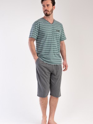 Man Greenzone V Neck Capri Set Man Greenzone V Neck Capri Set