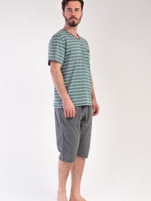 Man Greenzone V Neck Capri Set Man Greenzone V Neck Capri Set