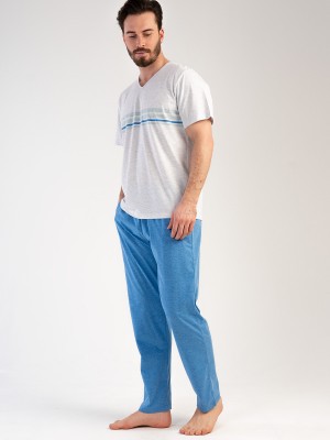 Man Supreme V Neck Pyjama Set Man Supreme V Neck Pyjama Set