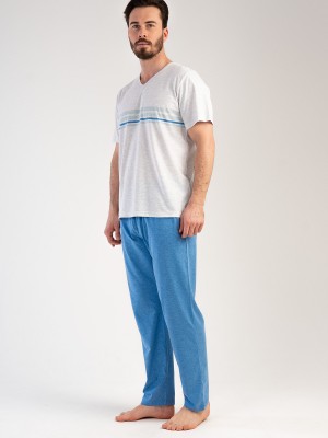Man Supreme V Neck Pyjama Set Man Supreme V Neck Pyjama Set