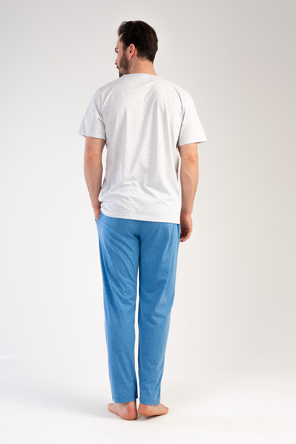 Man Supreme V Neck Pyjama Set Man Supreme V Neck Pyjama Set