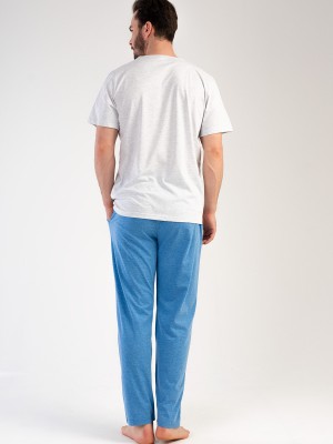 Man Supreme V Neck Pyjama Set Man Supreme V Neck Pyjama Set