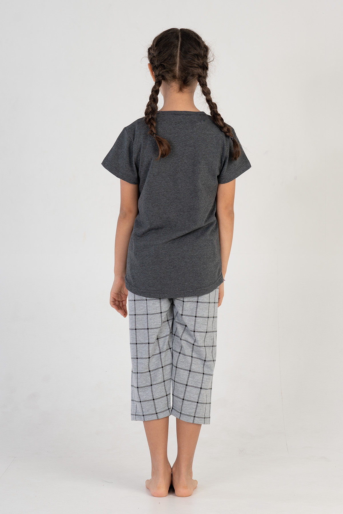 Kids' Girl Antha O Neck Capri Set Kids' Girl Antha O Neck Capri Set