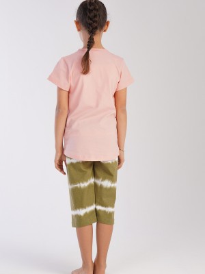 Kids' Girl Supreme Peach Capri Set Kids' Girl Supreme Peach Capri Set