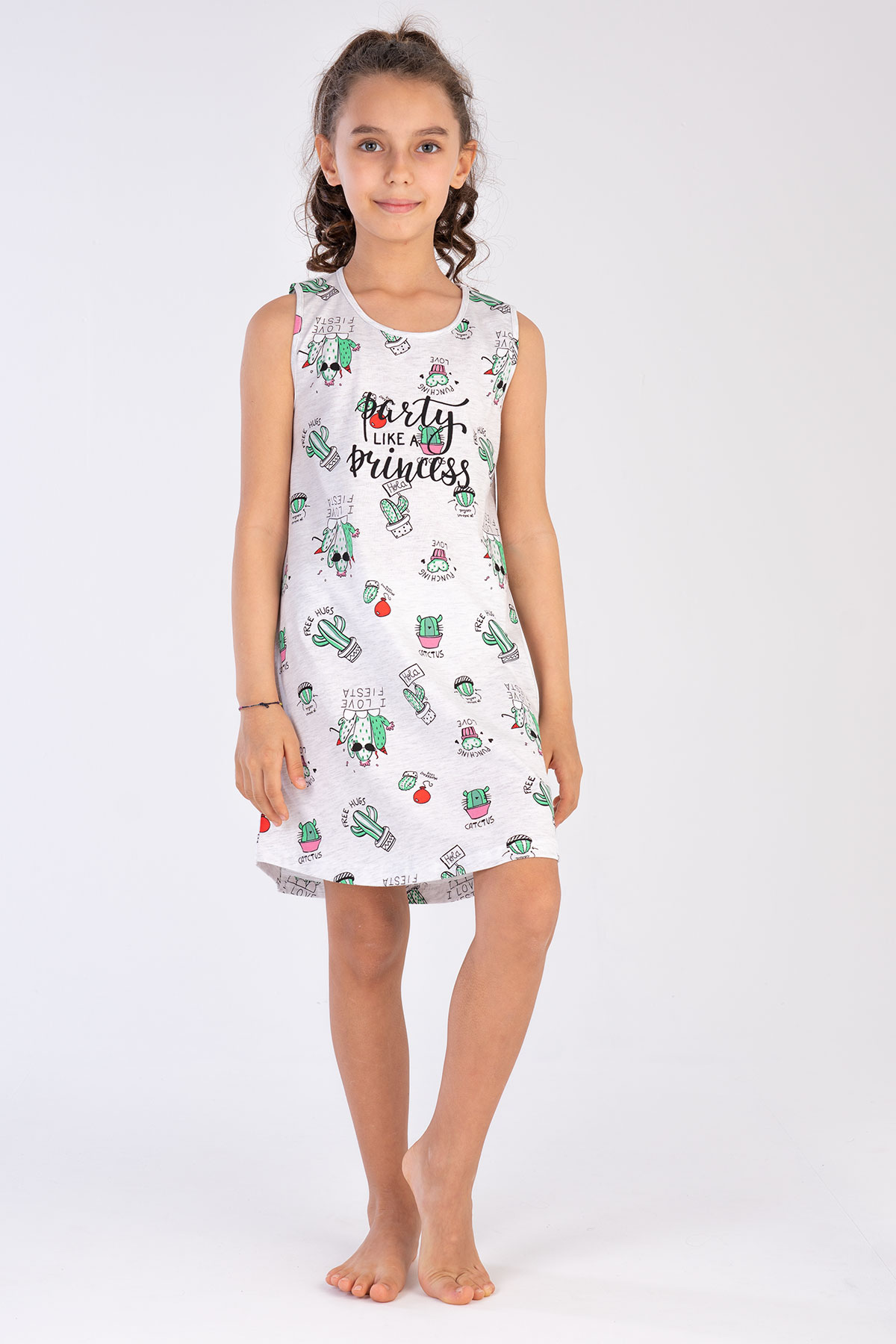Kids' Girl Gray Party Princess Tunic Kids' Girl Gray Party Princess Tunic
