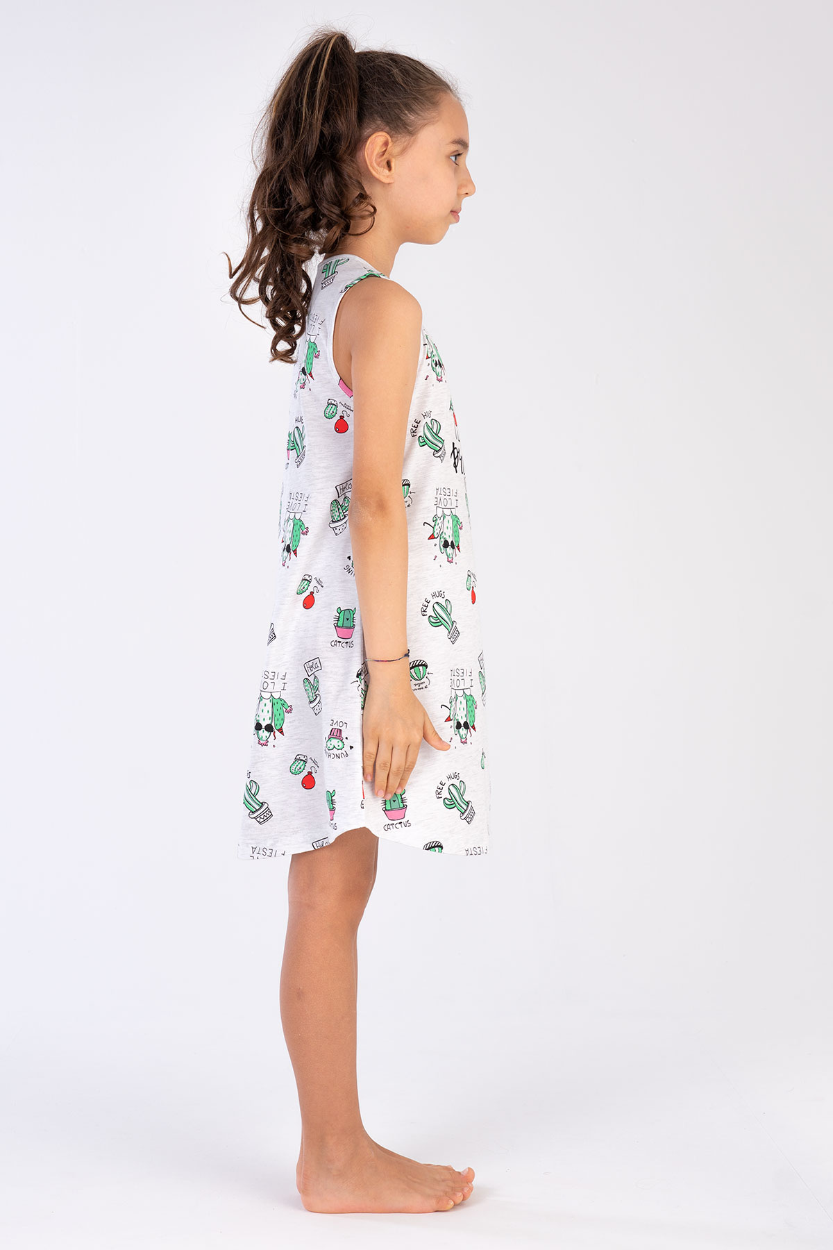 Kids' Girl Gray Party Princess Tunic Kids' Girl Gray Party Princess Tunic