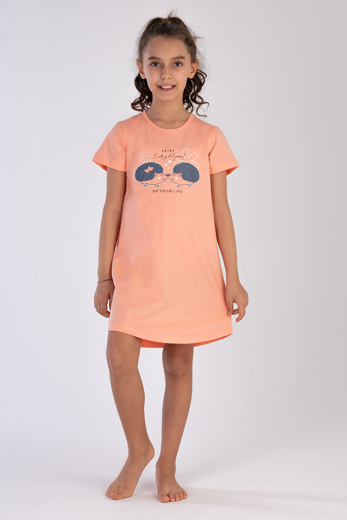 Kids' Girl Peach Enjoy Tunic Kids' Girl Peach Enjoy Tunic