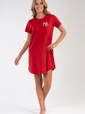 Woman Red Art Tunic Woman Red Art Tunic