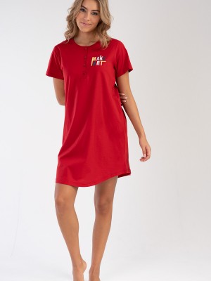 Woman Red Art Tunic Woman Red Art Tunic