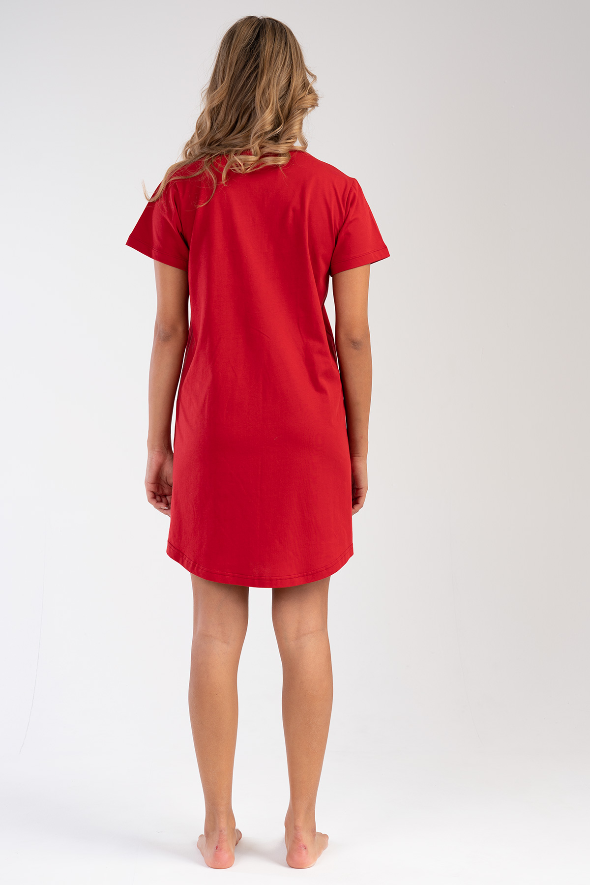 Woman Red Art Tunic Woman Red Art Tunic