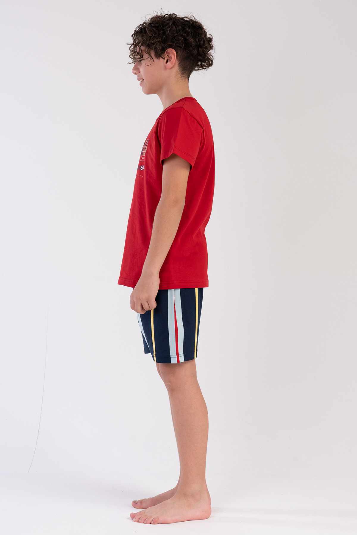 Kids' Boy Big Age Simple Short Set Kids' Boy Big Age Simple Short Set
