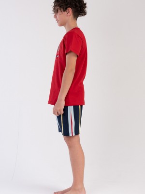 Kids' Boy Big Age Simple Short Set Kids' Boy Big Age Simple Short Set