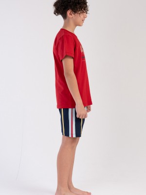Kids' Boy Big Age Simple Short Set Kids' Boy Big Age Simple Short Set