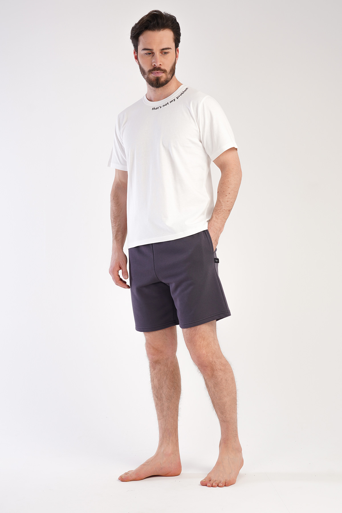 Man Three Yarn Whity Short Set Man Three Yarn Whity Short Set