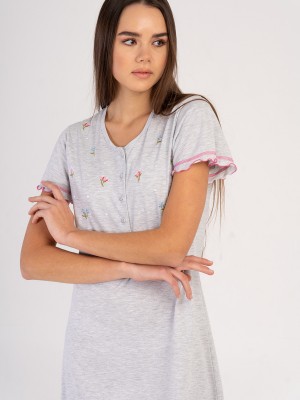 Woman Gray Melange Tunic Woman Gray Melange Tunic