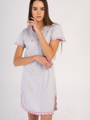 Woman Gray Melange Tunic Woman Gray Melange Tunic