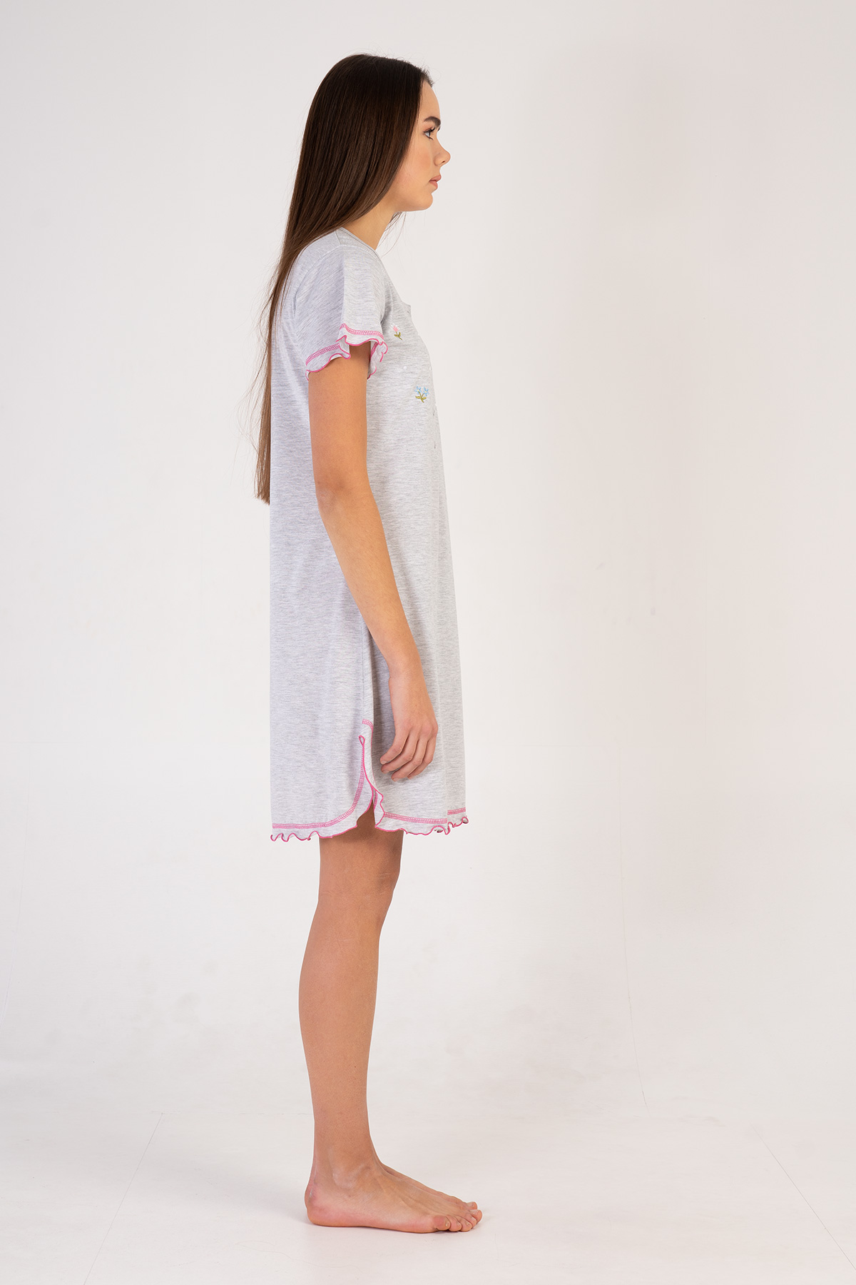 Woman Gray Melange Tunic Woman Gray Melange Tunic