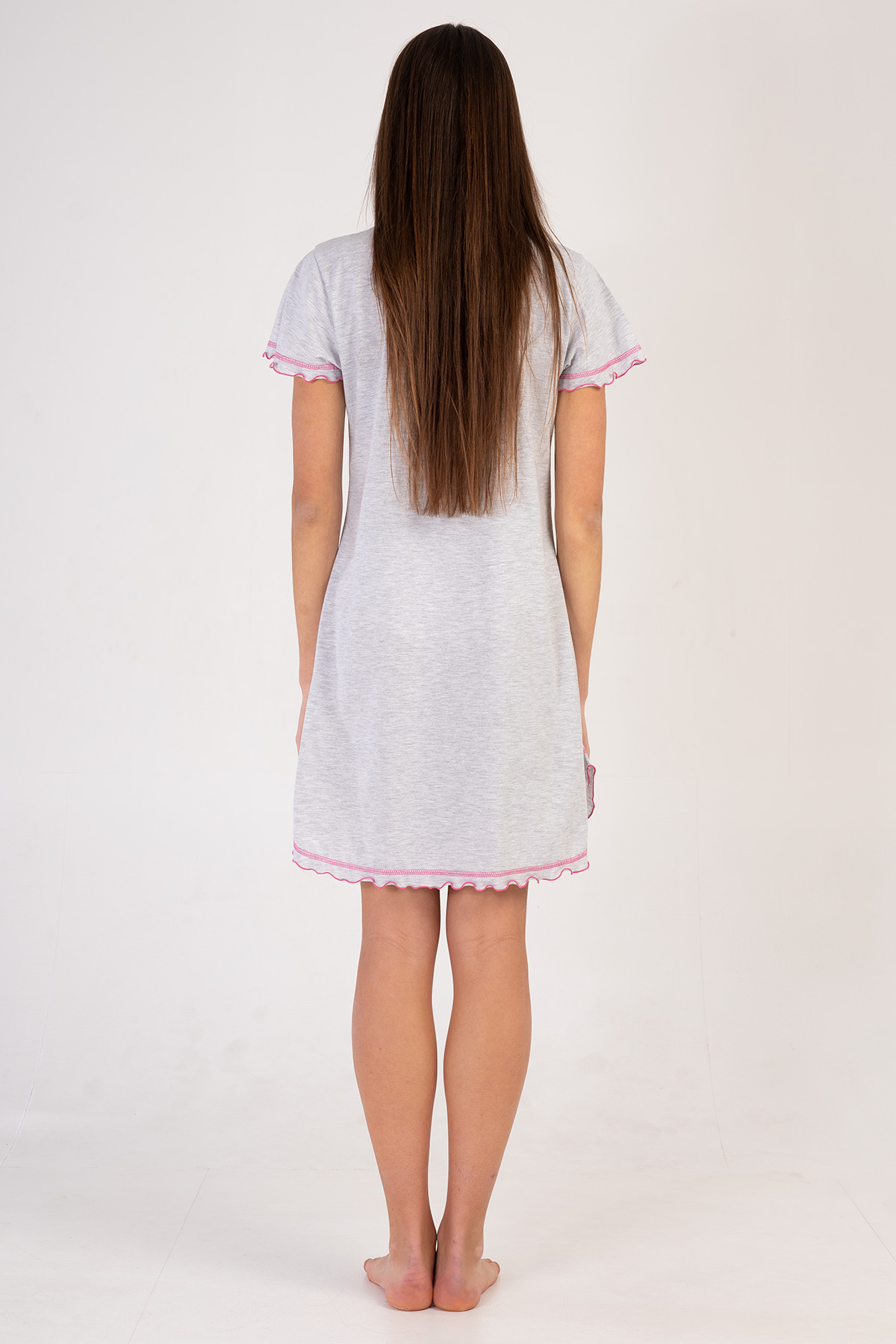 Woman Gray Melange Tunic Woman Gray Melange Tunic