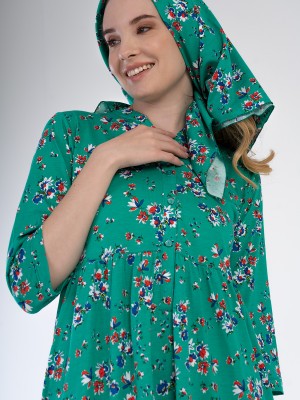 Woman Modal Green Pocket Detail Dress Woman Modal Green Pocket Detail Dress