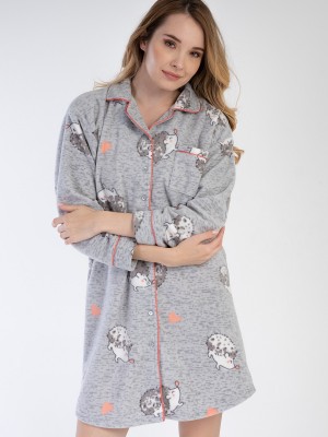 Woman Hedgehog Buttoned Tunic Woman Hedgehog Buttoned Tunic