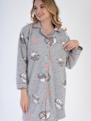 Woman Hedgehog Buttoned Tunic Woman Hedgehog Buttoned Tunic