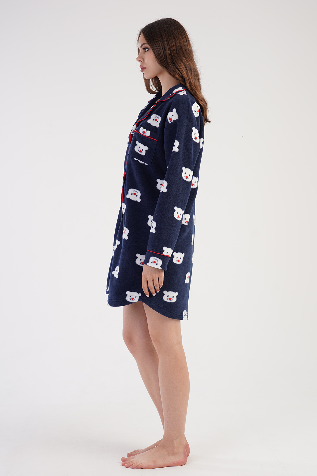 Woman Fleece Sweet Bear Tunic Woman Fleece Sweet Bear Tunic