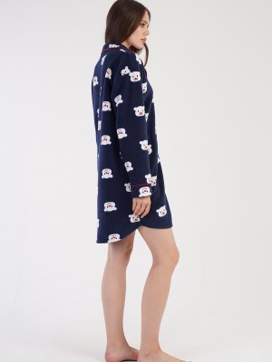 Woman Fleece Sweet Bear Tunic Woman Fleece Sweet Bear Tunic