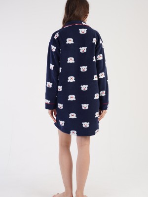 Woman Fleece Sweet Bear Tunic Woman Fleece Sweet Bear Tunic