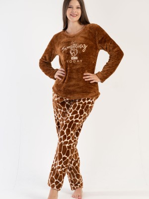 Woman Soft Brown Pyjama Set