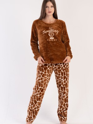 Woman Soft Brown Pyjama Set