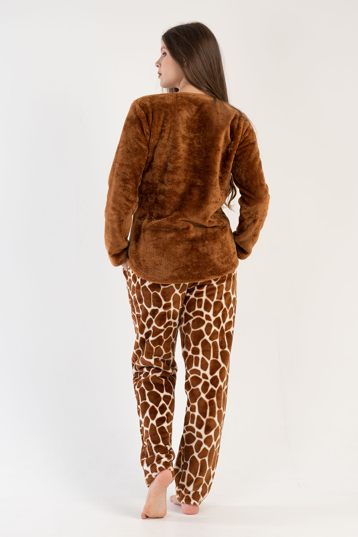 Woman Soft Brown Pyjama Set