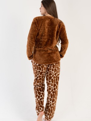 Woman Soft Brown Pyjama Set
