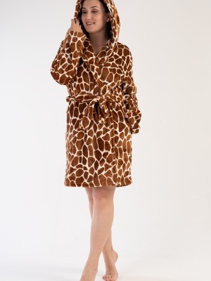 Woman Big Size Soft Fleece Chicky Dressing Gown