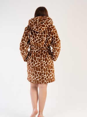 Woman Big Size Soft Fleece Chicky Dressing Gown