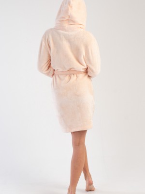 Woman Soft Pink Dressing Gown Woman Soft Pink Dressing Gown