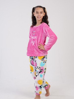 Kis' Girl Soft Fleece Dream Big Pyjama Set Kis' Girl Soft Fleece Dream Big Pyjama Set