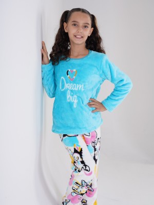 Kis' Girl Soft Fleece Dream Big Pyjama Set Kis' Girl Soft Fleece Dream Big Pyjama Set